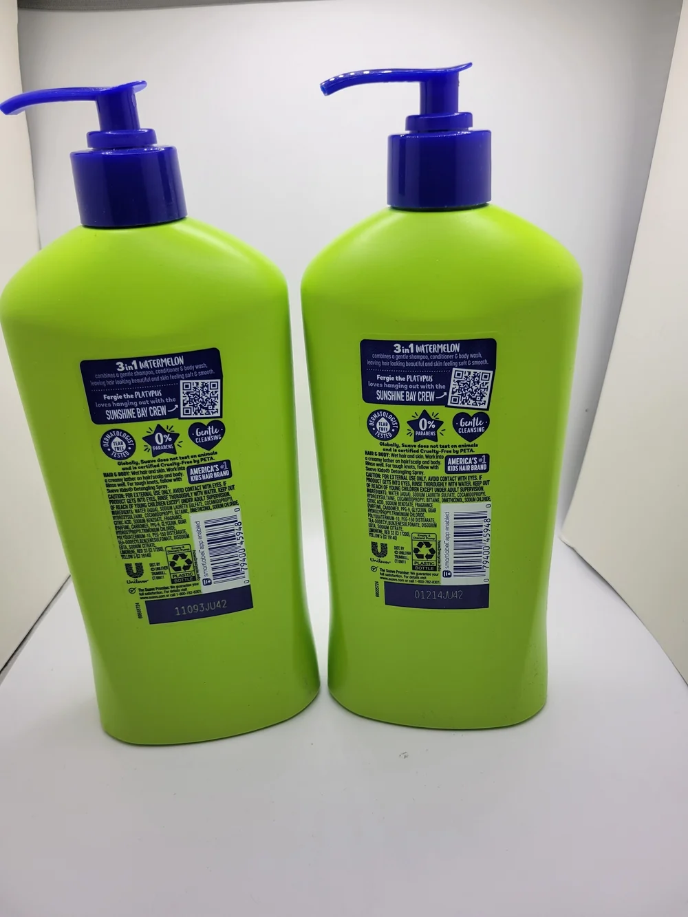 3-in-1 Watermelon Wonder Hair + Body + Shampoo - Green Suave Kids